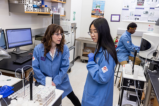 Image of students in lab 