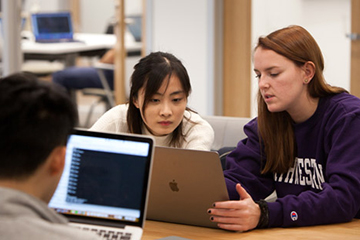 Students working together