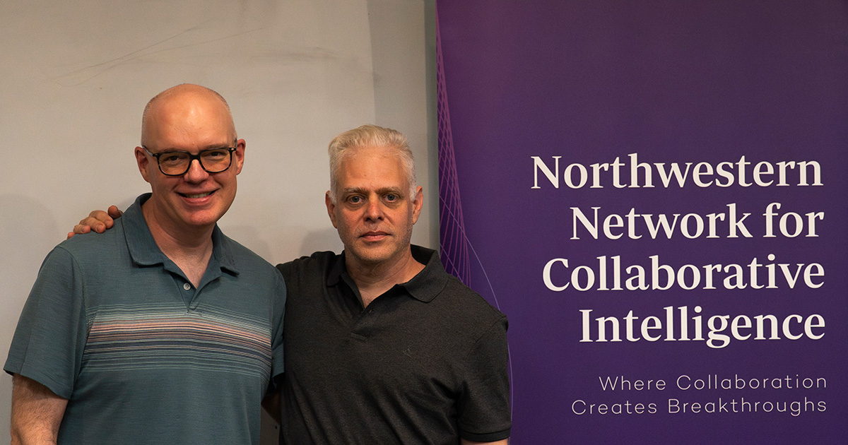 Matthew Goldrick (left) and Yossi Keshet