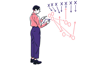 Illustration of a playbook by Michael Meier