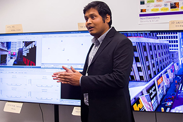 Tonmoay Deb presents a Northwestern Security & AI Lab research project