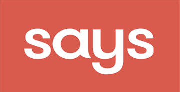 says logo